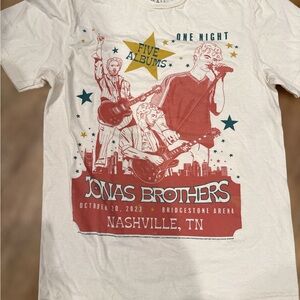 JONAS BROTHERS Nashville T-Shirt 2023 The Tour Concert Merch Music City Small